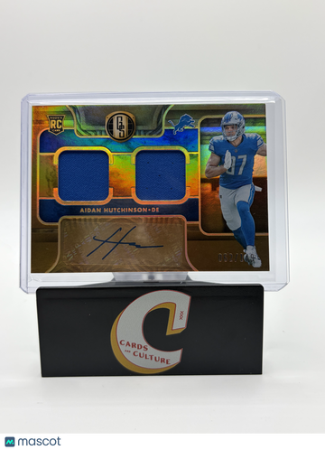 2022 Panini Gold Standard Aidan Hutchinson #259 /149 Dual Patch RC Memorabilia