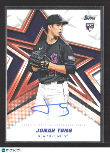 2026 Topps Baseball Stars Autograph Jonah Tong #BSA-JOT RC