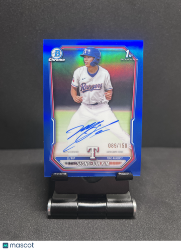 2026 CHROME SEONG-JUN KIM 1ST PROSPECT AUTO BLUE REFRACTOR /150 RC