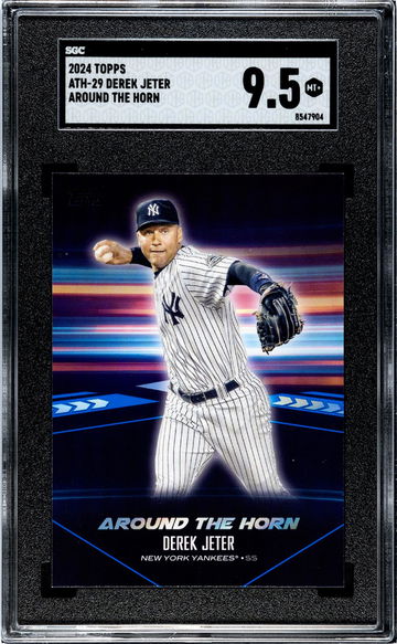 2024 Topps #ATH-29 Derek Jeter Around the Horn SGC 9.5
