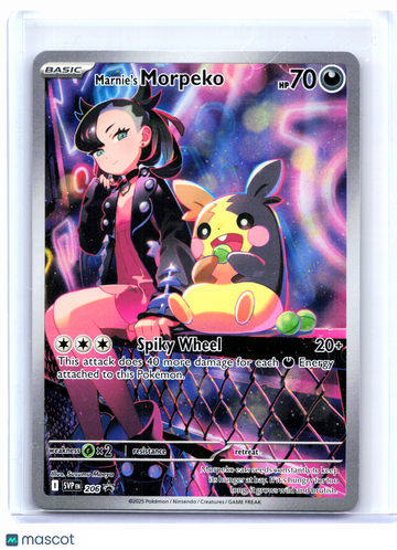 Scarlet & Violet Promo Marnie's Morpeko Holo Black Star Promo #206