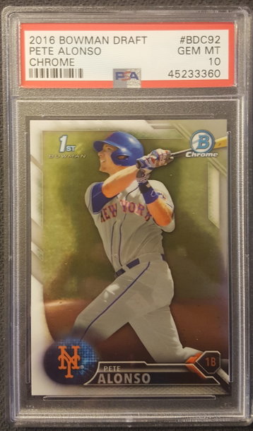 2016 Bowman Chrome Pete Alonso PSA 10 New York Mets
