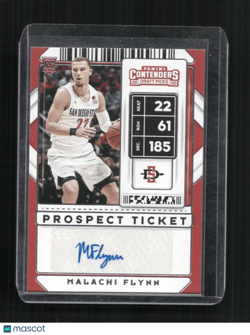 2020 Panini Contenders Draft Picks Malachi Flynn #97 AU