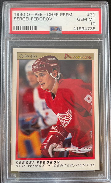 1990 O-Pee-Chee premier Sergei Fedorov PSA 10