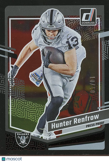 Hunter Renfrow 2023 Press Proof Donruss Las Vegas Raiders