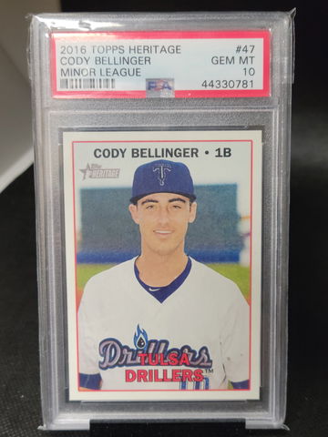 2016 Topps Heritage Cody Bellinger Psa 10 Minor League 
