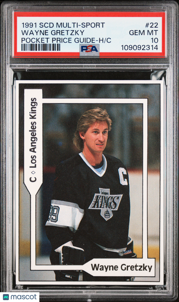 1991 SCD Multi-Sport Pocket Price Guide Wayne Gretzky #22 Hand Cut PSA 10
