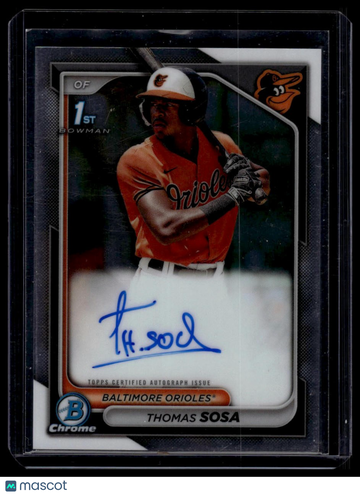 2024 Bowman Chrome Thomas Sosa #CPA-TS Prospect Autographs AU