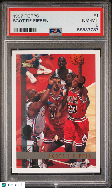 1997 Topps Scottie Pippen #1 PSA 8