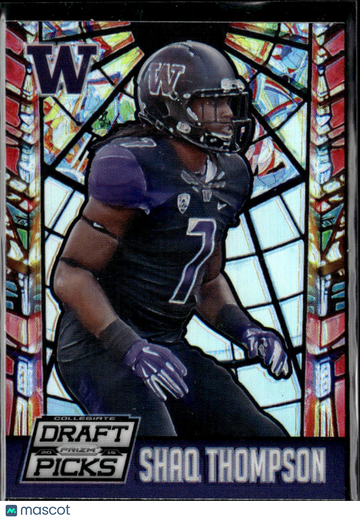 Shaq Thompson 2015 Panini Prizm Collegiate Draft Picks Stained Glass Washington Huskies