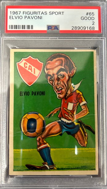 1967 Figuritas Sport Elvio Pavoni PSA 2
