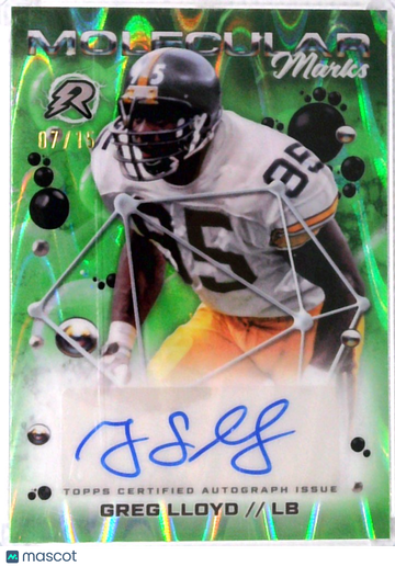 2025 Topps Resurgence Molecular Marks Autographed Greg Lloyd MM-GL 7/15 Football Card