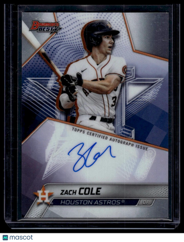 2025 Bowman's Best Zach Cole #B25-ZC Best of 2025 Autographs AU