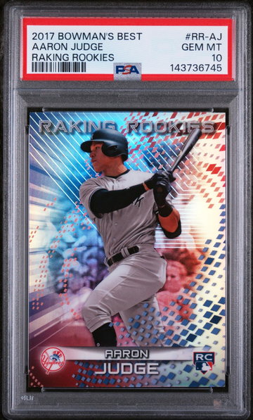 2017 Bowman's Best Raking Rookies Aaron Judge #RRAJ PSA 10