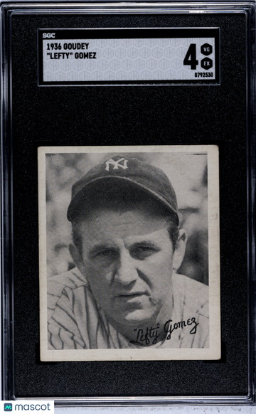 1936 Goudey (R314) Lefty Gomez SGC 4