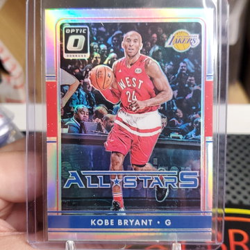 2016 optic holo silver refractor kobe bryant all stars