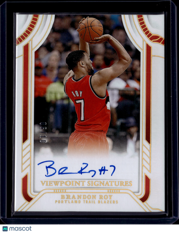 2025 Panini National Treasures Viewpoint Signatures Brandon Roy #VP-ROY /10