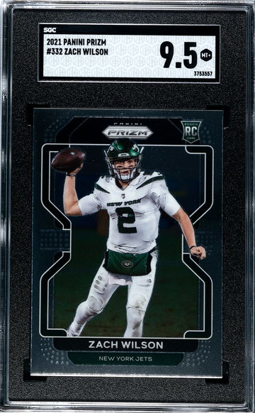 2021 Panini Prizm Zach Wilson #332 SGC 9.5
