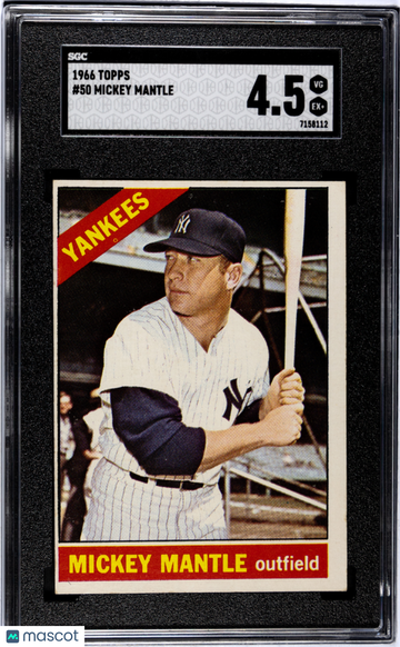 1966 Topps Mickey Mantle #50 SGC 4.5