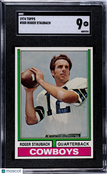 1974 Topps Roger Staubach #500 SGC 9