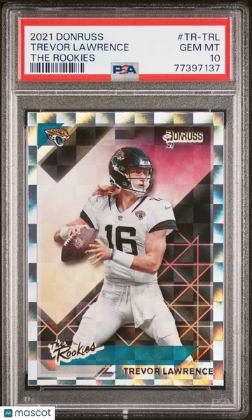 2021 Panini Donruss The Rookies Trevor Lawrence #TR-TRL Rookie PSA 10