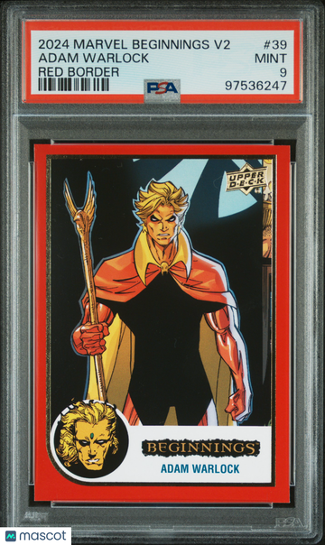 2024 Upper Deck Marvel Beginnings Vol.2 Series 2 Adam Warlock #39 PSA 9