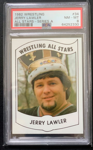 1982 Wrestling All Stars Jerry “The King” Lawler PSA 8