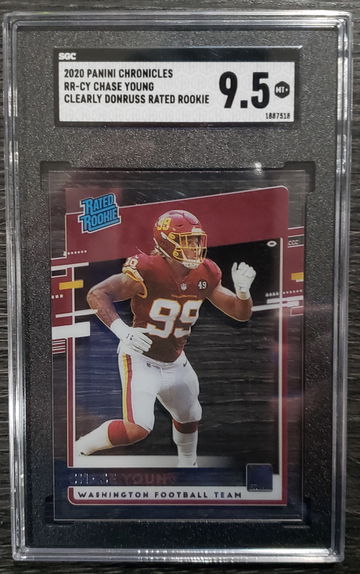 2020 Chronicles Clearly Donruss Chase Young SGC 9.5