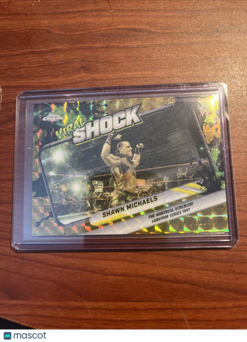2026 Topps Chrome WWE Shawn Michaels #VIR-8 Viral Shock Gold /50
