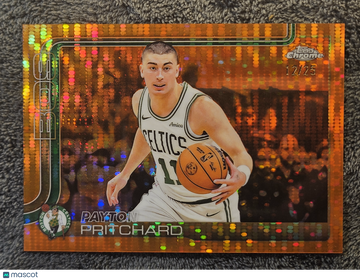 2025 Topps Chrome Payton Pritchard #18 Orange Pulsar Refractor /25