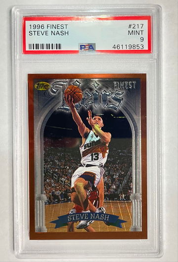 Steve Nash 1996 Topps Finest PSA 9