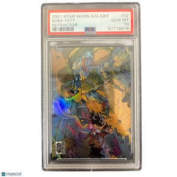 2021 Topps Chrome Star Wars Galaxy Boba Fett #32 PSA 10