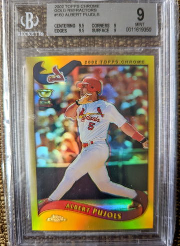 2002 Topps Chrome Gold Refractors Albert Pujols #160