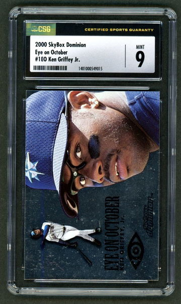 2000 Skybox Dominion Eye On October #1EO Ken Griffey Jr. CSG 9 Mint 