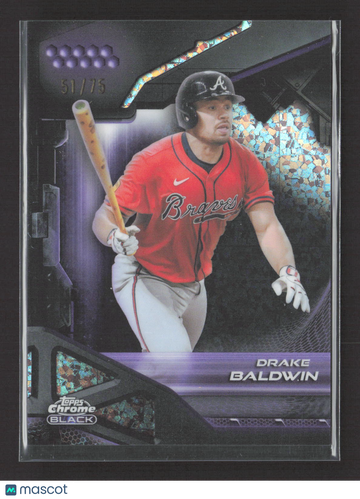 2026 Topps Chrome Black Drake Baldwin #81 Purple /75