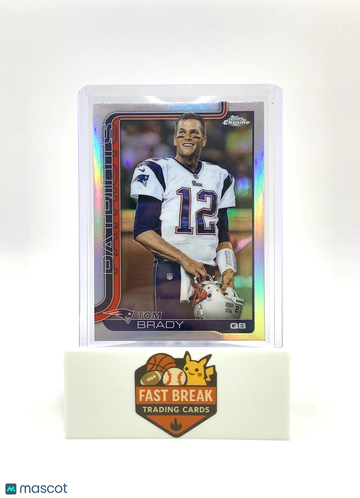 2025 Topps Chrome Football Tom Brady #401 Image Variation Refractor SP Short Print