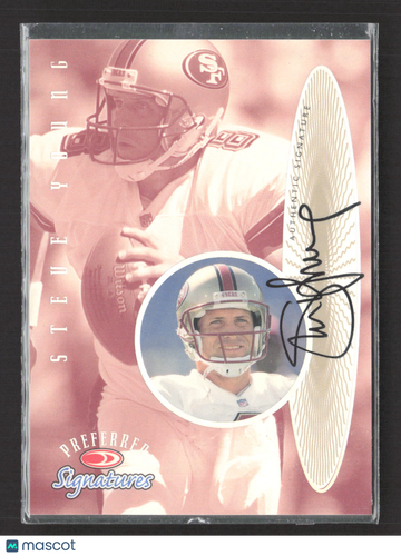 1999 Donruss Preferred Signatures Steve Young #369