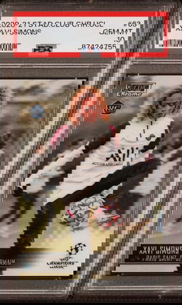 2020-21 Topps Stadium Club  Uefa Xavi Simons RC Rookie #63 PSA 10 Gem Mt