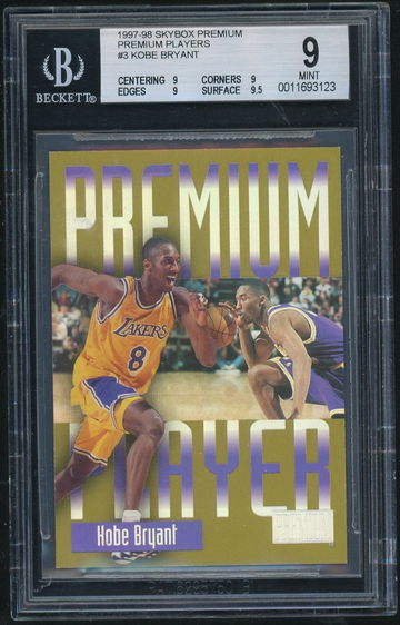 1997-98 Skybox Premium Premium Players Kobe Bryant #3 BGS 9