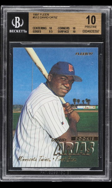 1997 Fleer David Ortiz BGS 10 Pristine