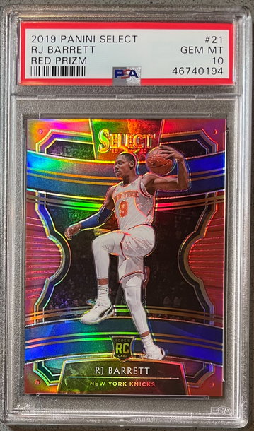 2019-20 Select RJ Barrett /199 Red PSA 10