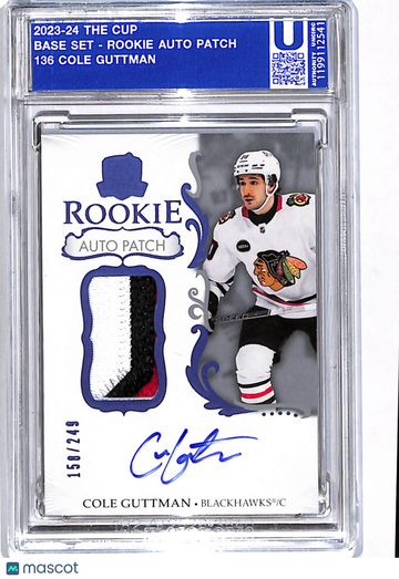2023 Upper Deck The Cup Cole Guttman #136 /249 Autograph Patch