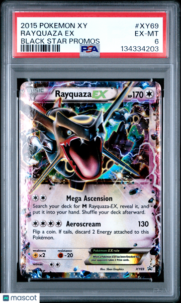 2015 Pokemon Xy Black Star Promos Rayquaza EX Black Star Promos PSA 6 #XY69
