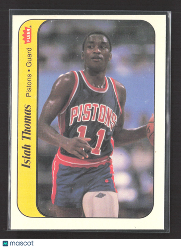 1985 Fleer Stickers Isiah Thomas #10