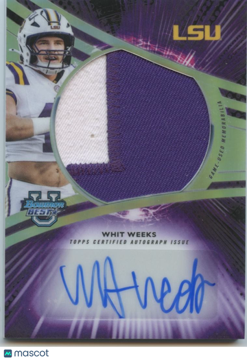 2025 Whit Weeks Patch Rookie Topps
