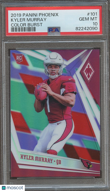 2019 Panini Phoenix Kyler Murray #101 Color Burst Parallel/Variety Rookie Base Set PSA 10