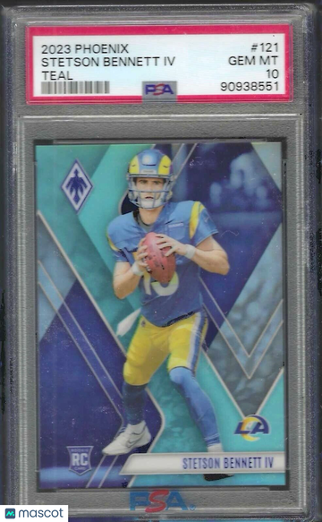 2023 Panini Phoenix Stetson Bennett IV #121 Teal PSA 10