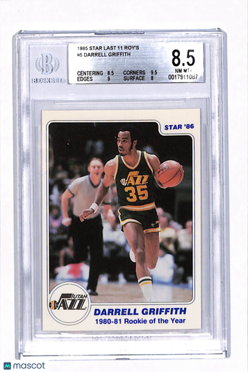 1985 Star Last 11 ROY's Darrell Griffith #5 BGS 8.5
