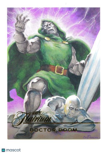 2023 Fleer Marvel Flair Flairium Doctor Doom Silver Surfer Flairium Insert #FT-34