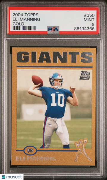 Eli Manning 2004 Topps Gold PSA 9